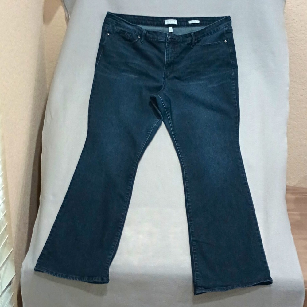 SOFIA Jeans by Sofia Vergara Marisol Bootcut Plus Size 22 Dark Wash Blue Denim